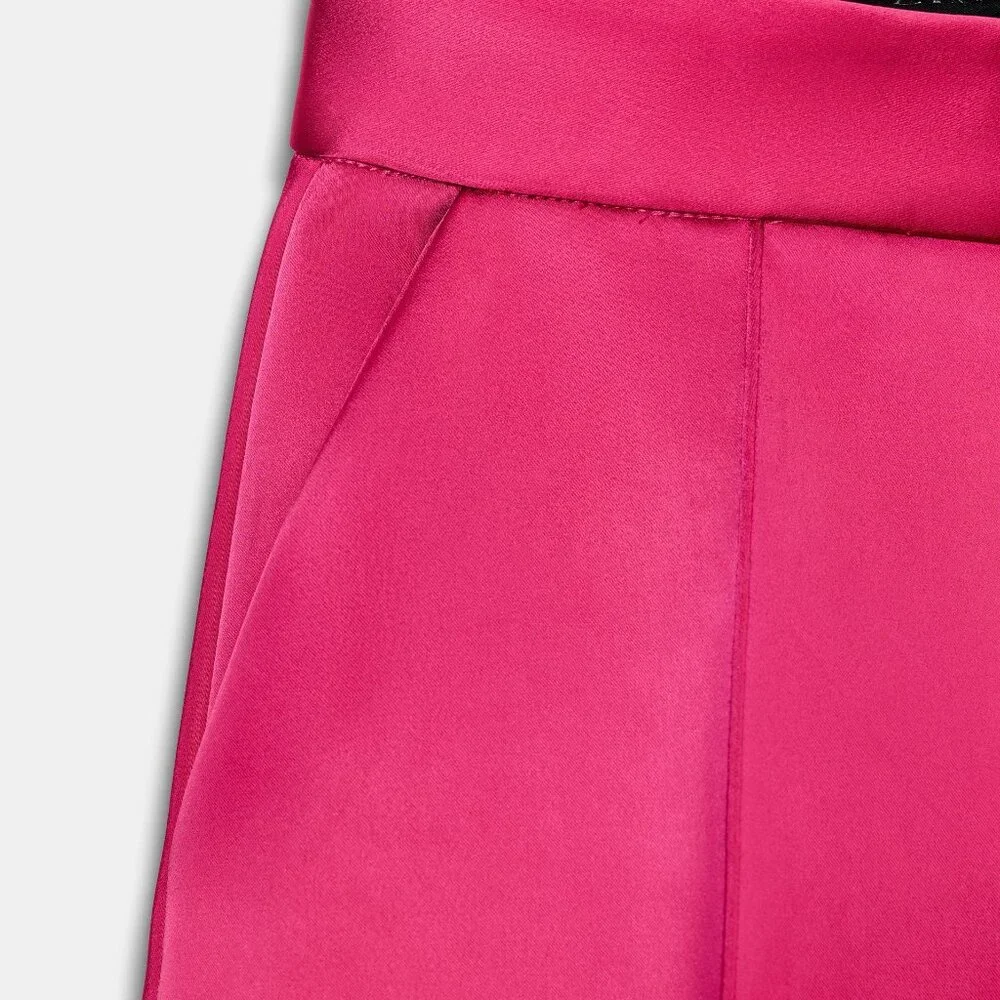 ZARA SATIN EFFECT BALLOON PANTS - Picture 8 of 10